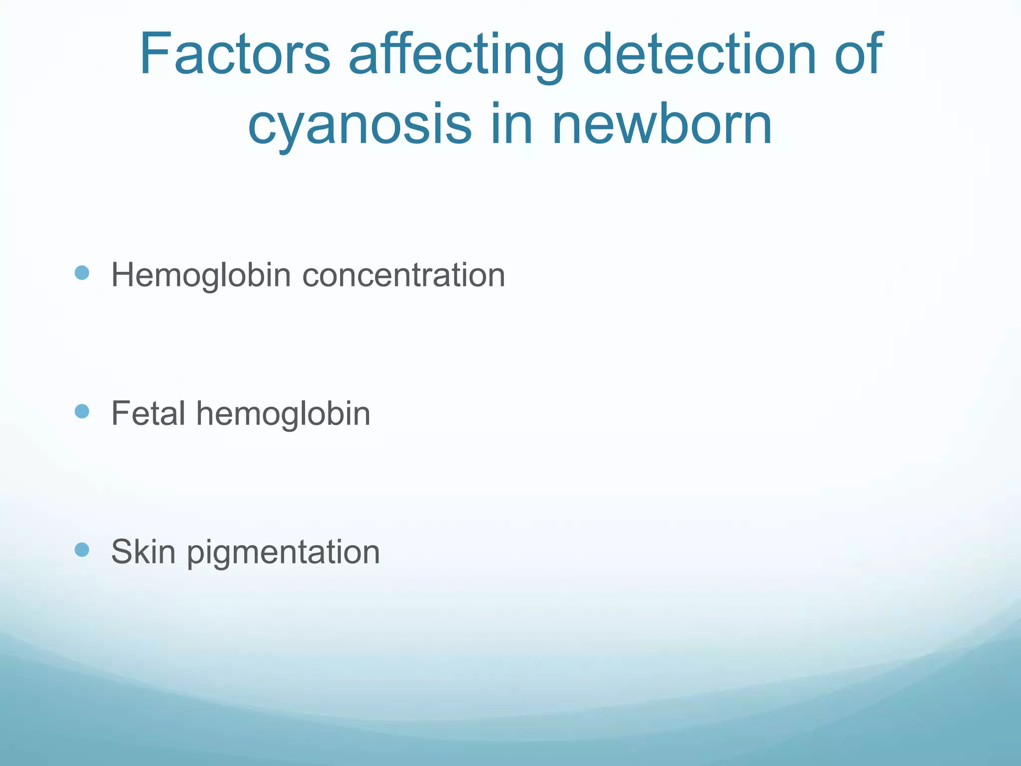 Cyanosis in newborn | PPTX