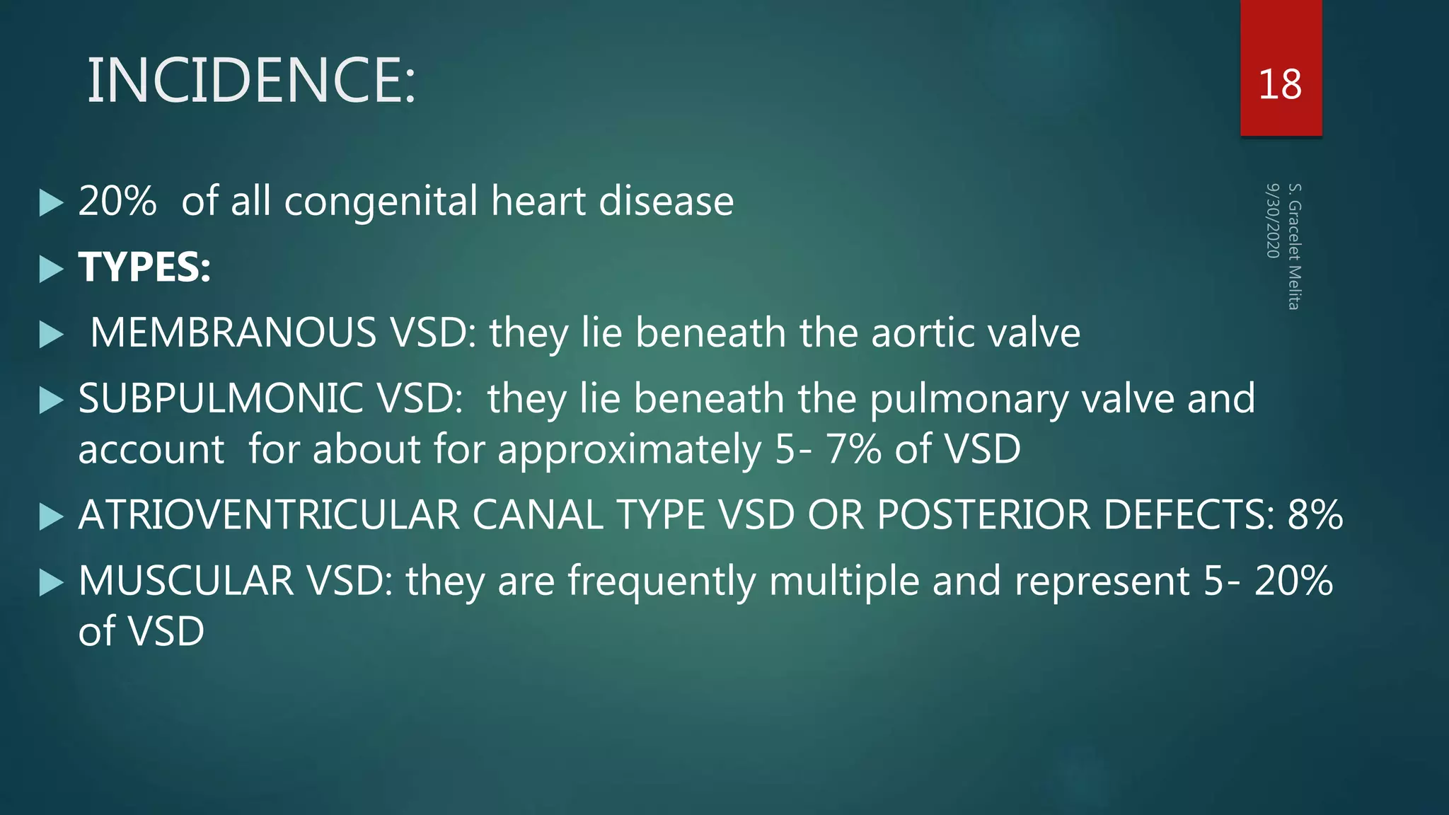 Vsd Incedence Cyanotic & acyanotic heart disease | PPTX