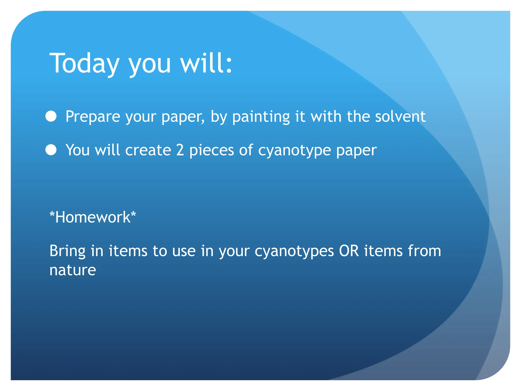 Cyanotype Step Chart.pdf Cyanotype Lesson - Basic overview of cyanotypes and how to implement in ...