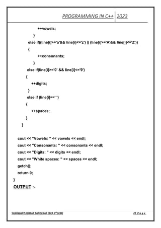 c++ practical Digvajiya collage Rajnandgaon | PDF