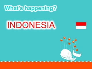 What’s happening? INDONESIA 