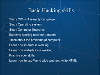 Introduction To Hacking | PPT