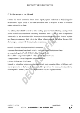 Report 17 Of Eu On Cybercrime In Belgium