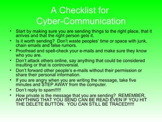 Cyber Bullying Student Presentation | PPT