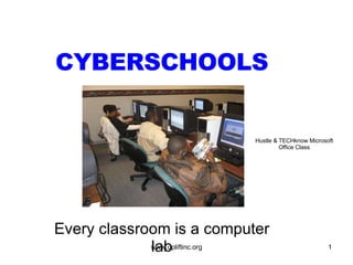 CYBERSCHOOLS Every classroom is a computer lab Hustle & TECHknow Microsoft Office Class 