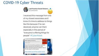COVID-19 Cyber Threats
 