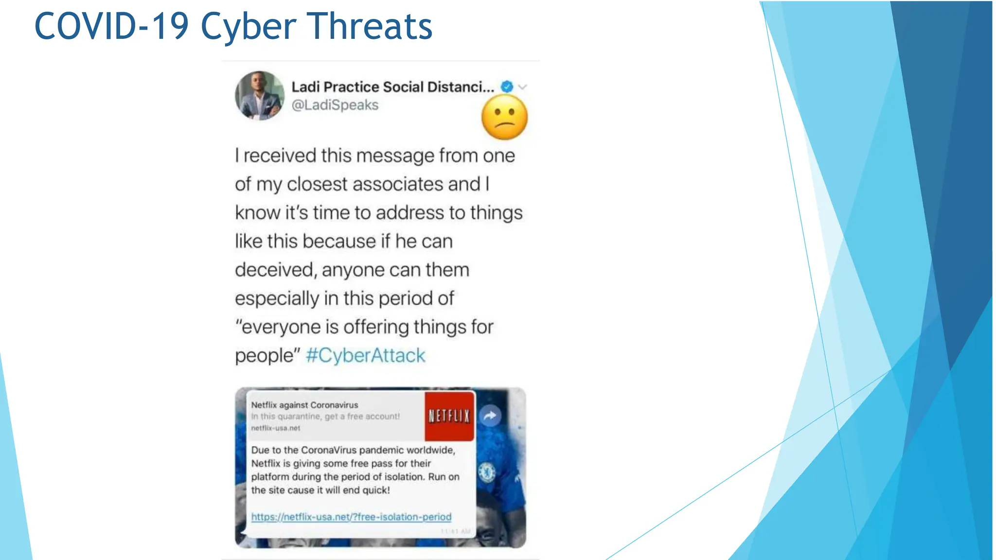 COVID-19 Cyber Threats
 