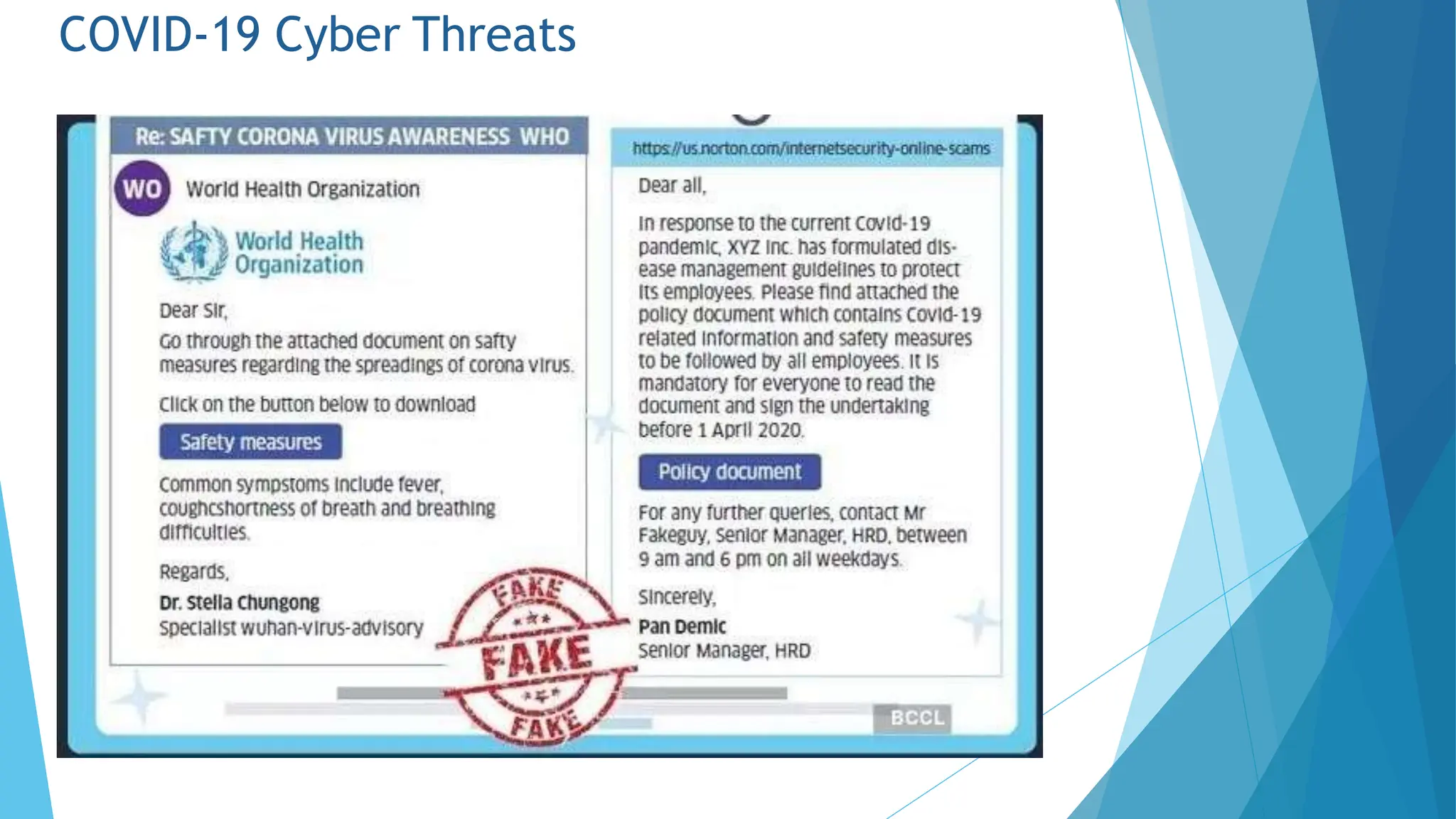 COVID-19 Cyber Threats
 
