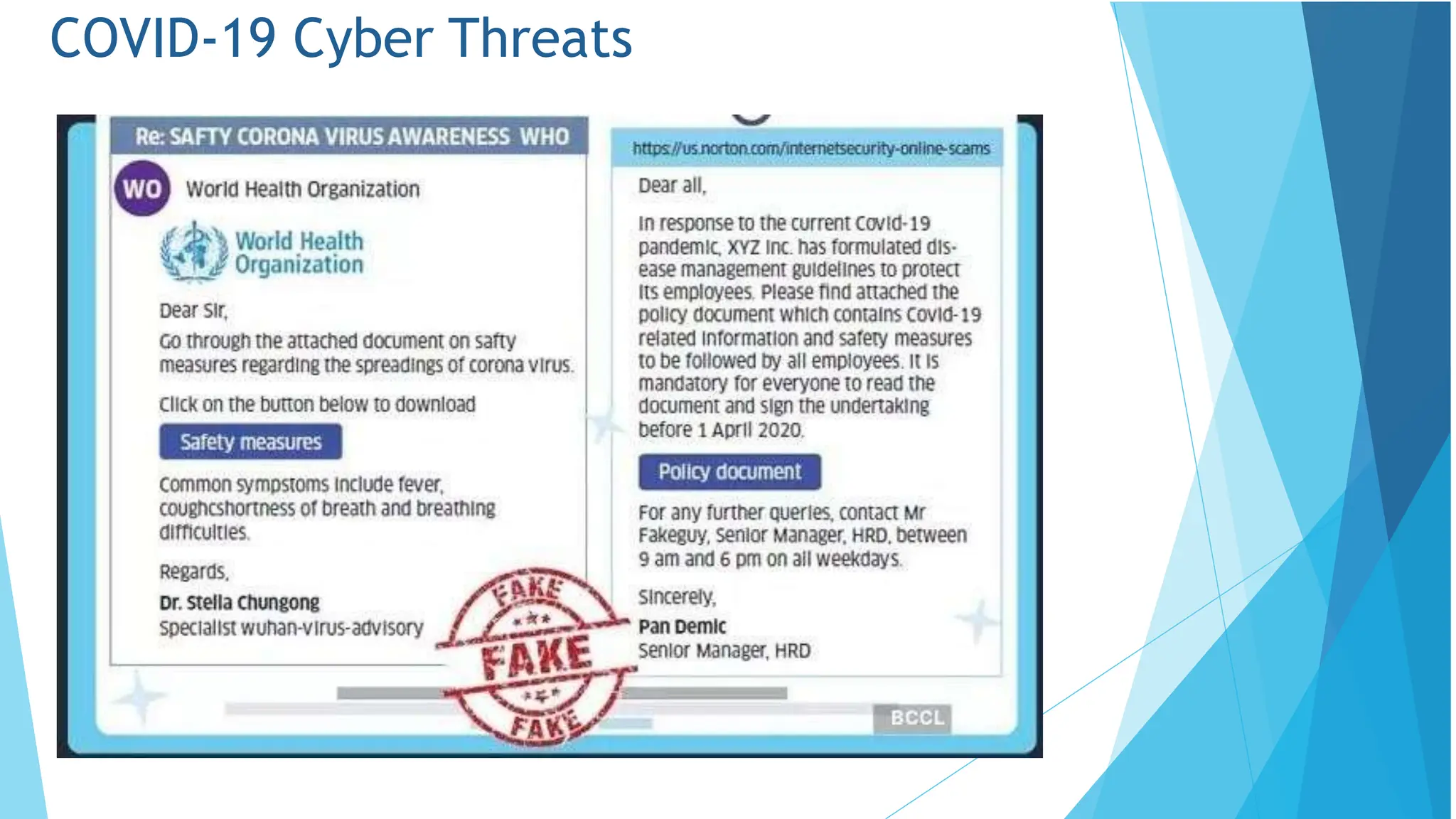 COVID-19 Cyber Threats
 