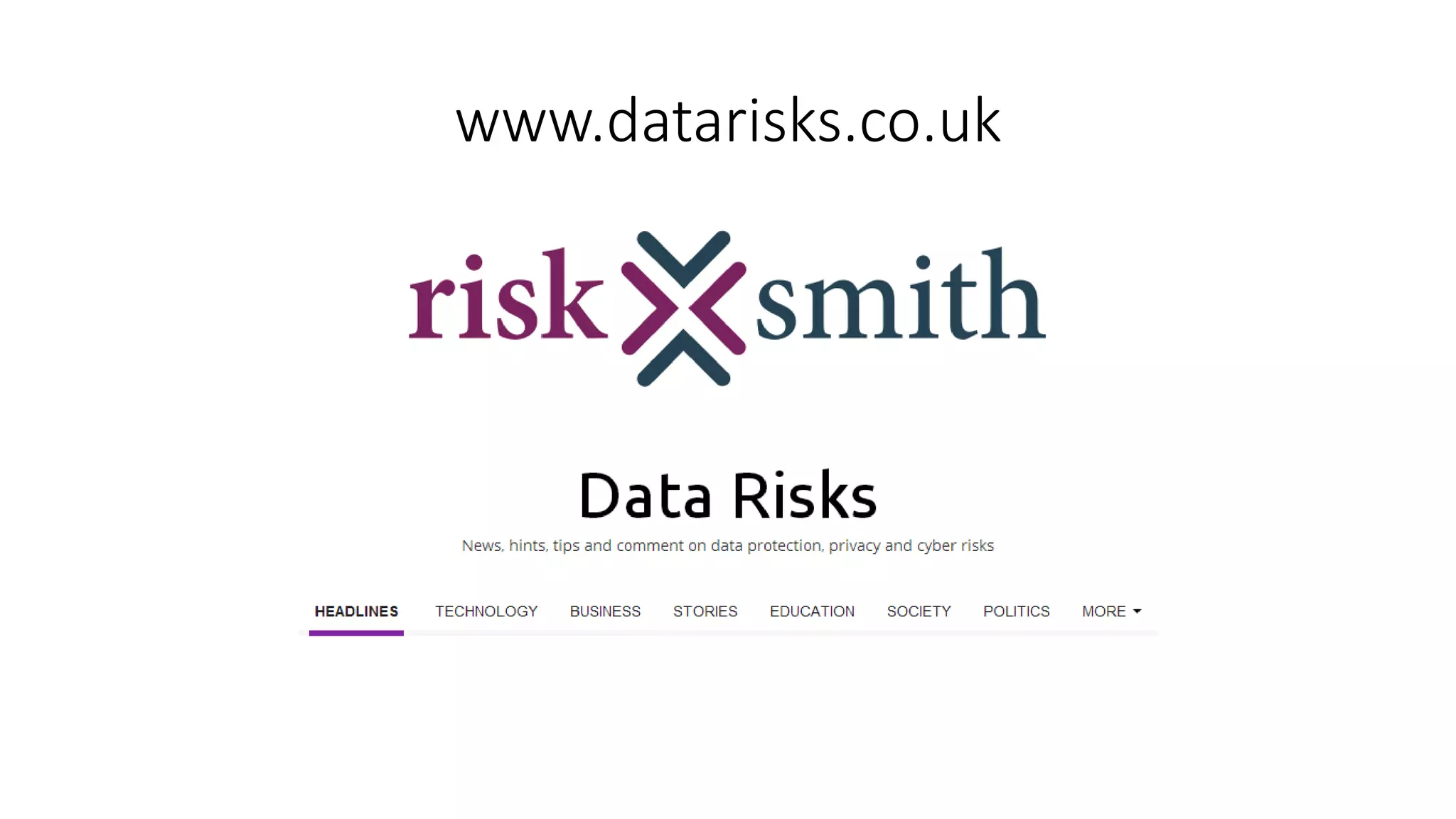 www.datarisks.co.uk
 