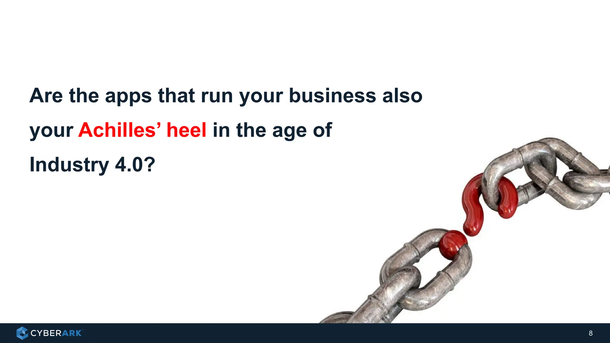 8
Are the apps that run your business also
your Achilles’ heel in the age of
Industry 4.0?
 