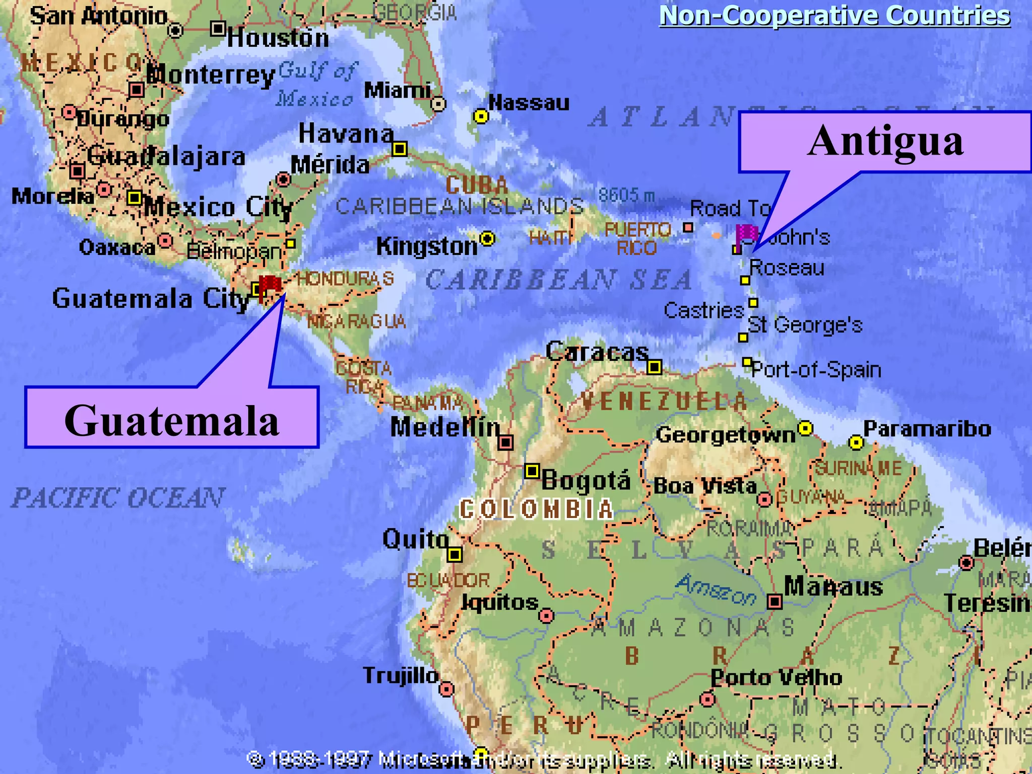 Non-Cooperative Countries Antigua Guatemala 