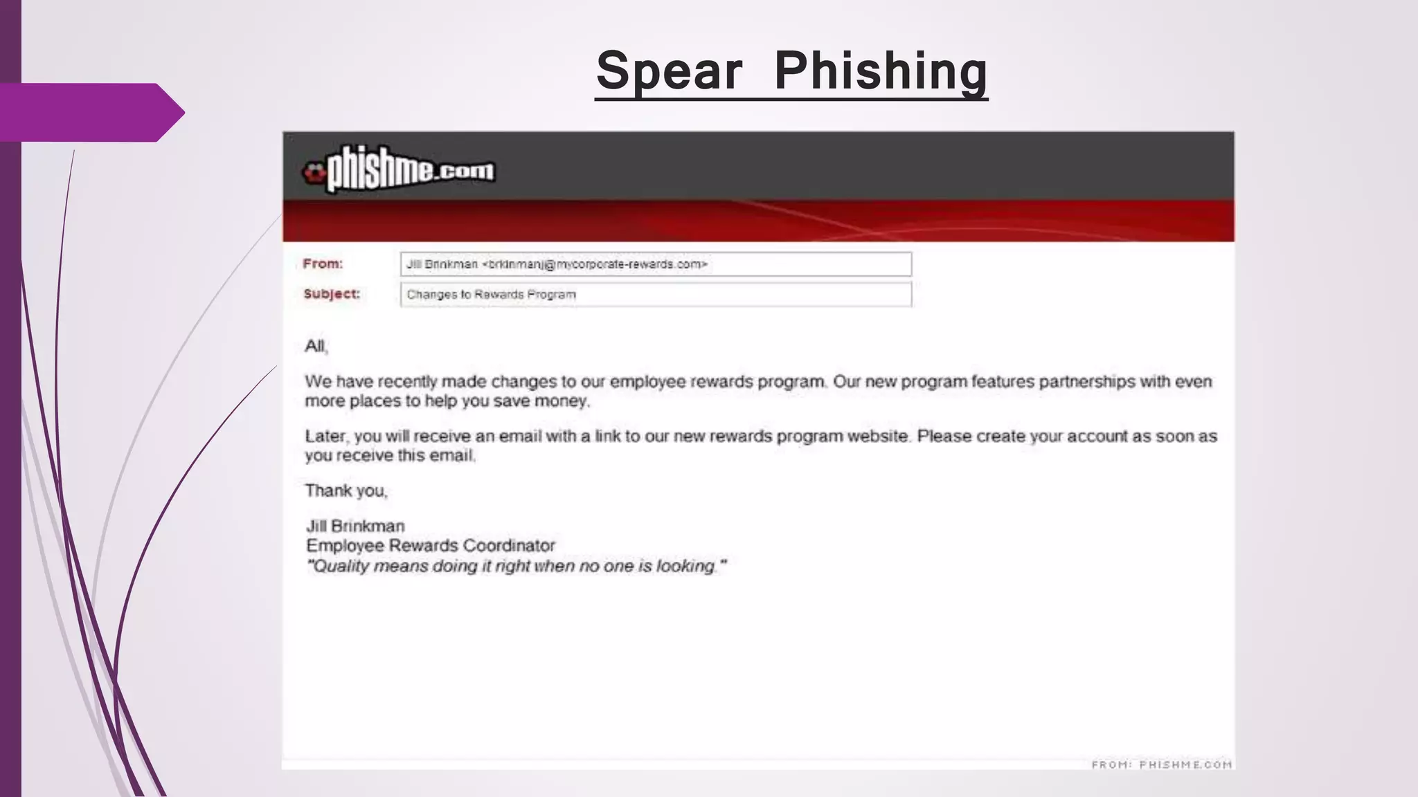 Spear Phishing
 