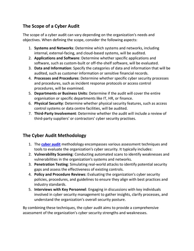 Cyber Audit | Cyber Crime | Network Security | Cyber Security Audit ...