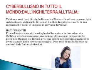 Cyberbullismo definitivo