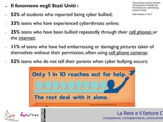 Cyberharassment: Cyberbullismo e cyberstalking  