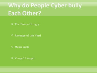 The Power-Hungry Revenge of the Nerd Mean Girls Vengeful Angel 