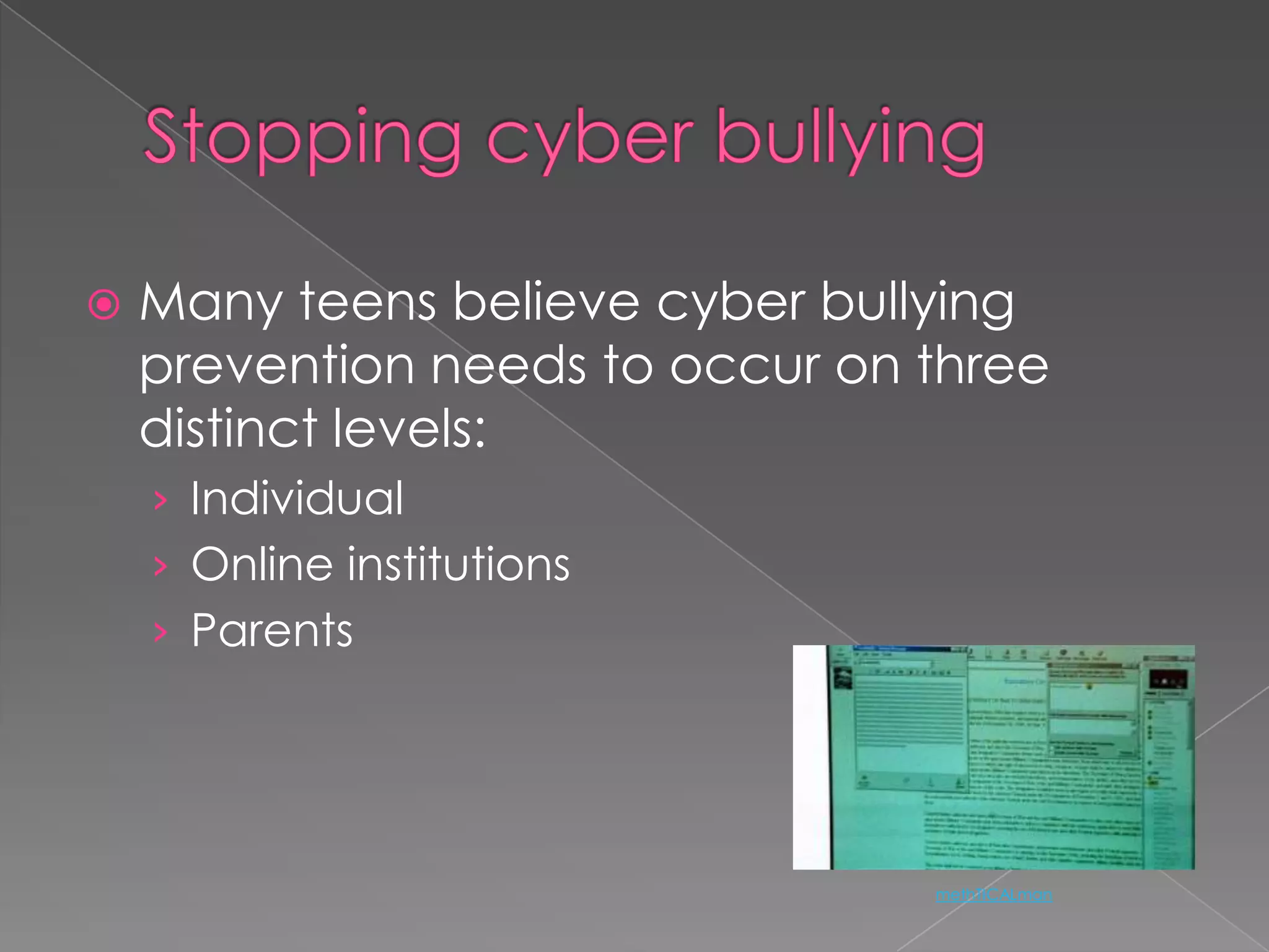 Legislative issuesRyan Halligan storyFather pushes for states to pass legislation regarding cyber bullying punishment