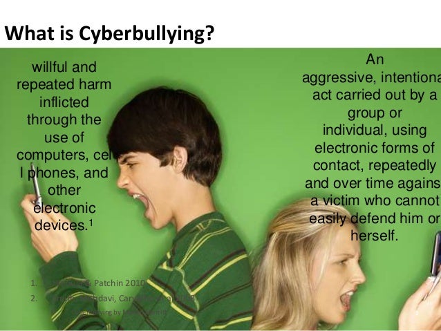 What is a cyber bully?
