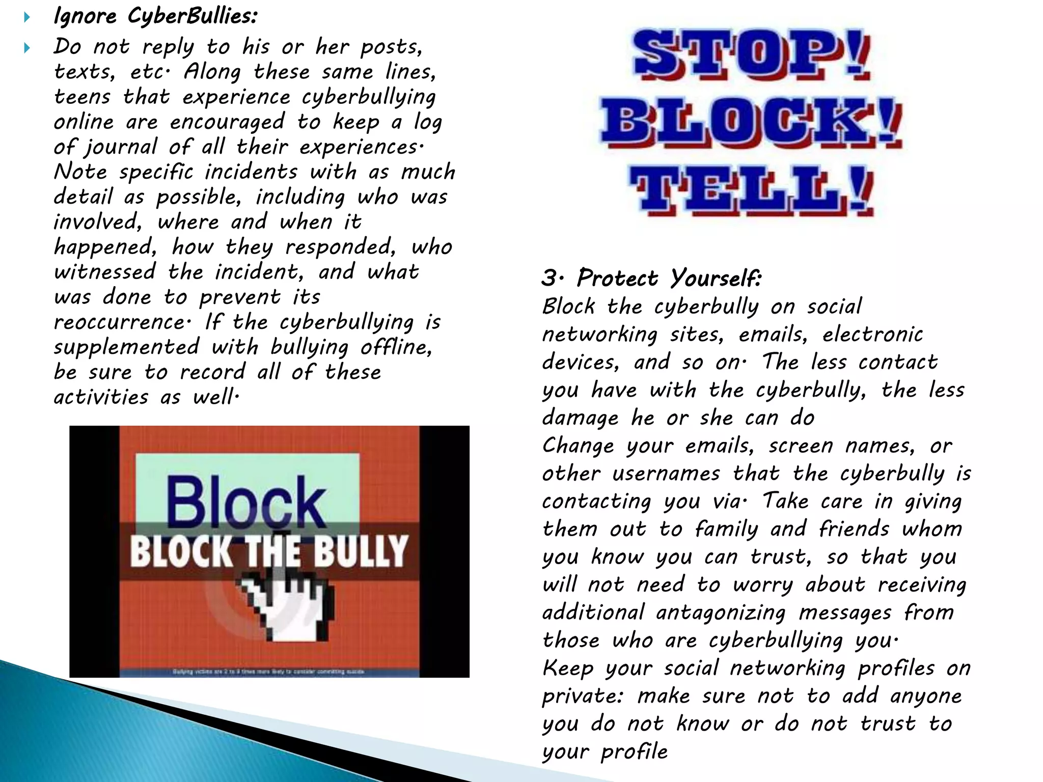 Cyber bullying | PPTX