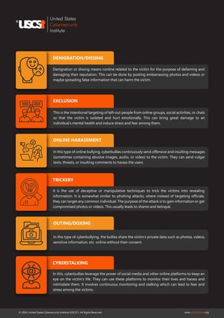 Cyberbullying: Types and Impact on Social Life | USCSI® | PDF