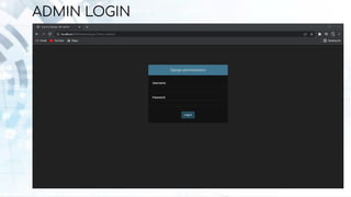 ADMIN LOGIN
 