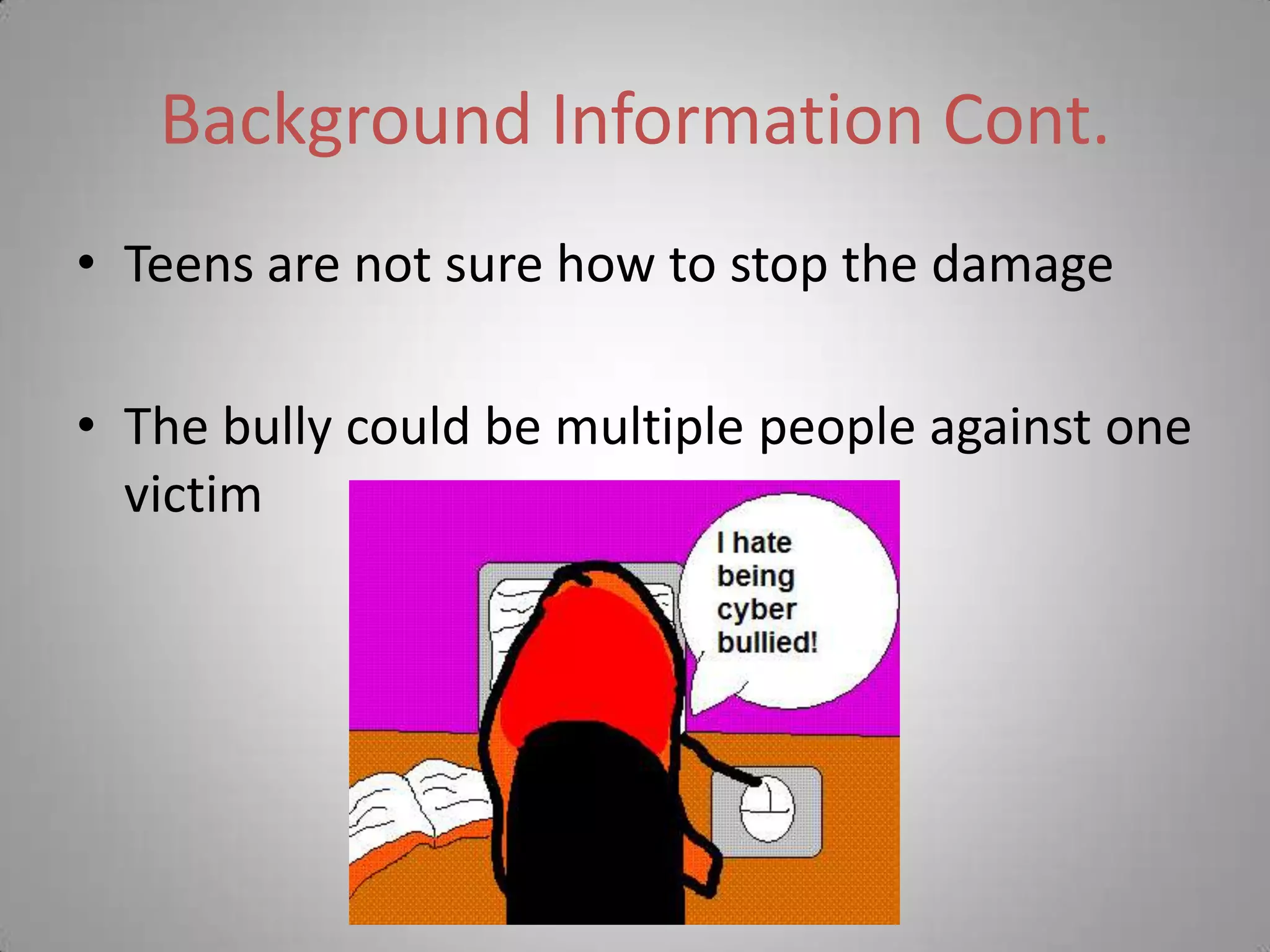 Cyber Bullying Presentation | PPTX
