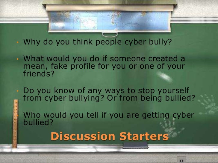 Cyber bullying presentation Cyber bullying presentation