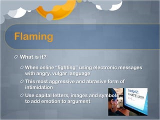 Cyber bullying presentation intro | PPTX
