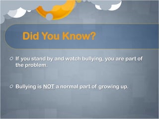 Cyber bullying presentation intro | PPTX