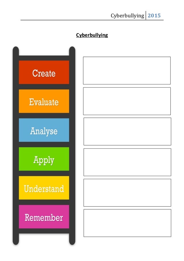 Cyberbullying worksheet