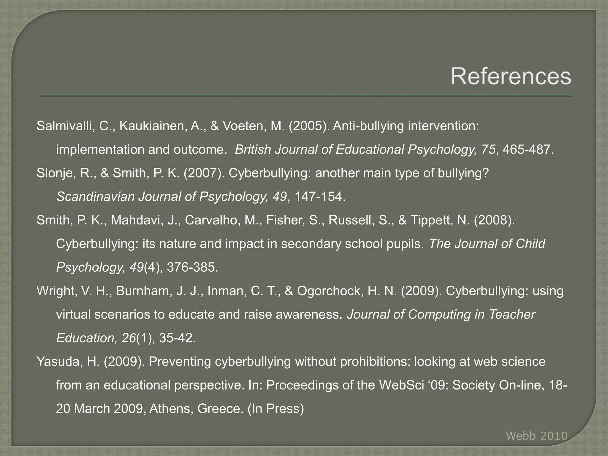 Challenges for TeachersNone of these questions can be answered definitively.  So…What does the research say?Webb 2010