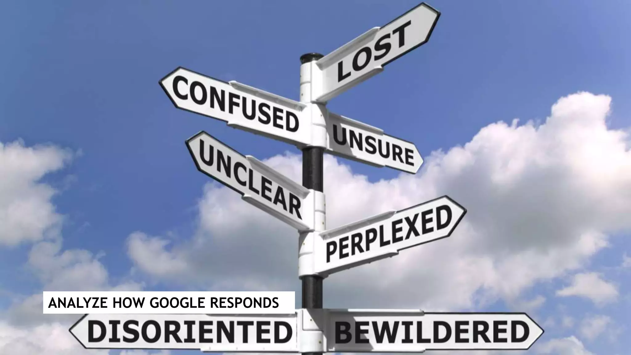 ANALYZE HOW GOOGLE RESPONDS
 