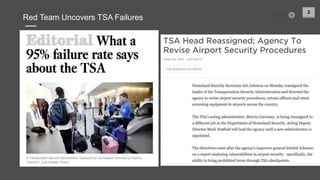 3
Red Team Uncovers TSA Failures
 