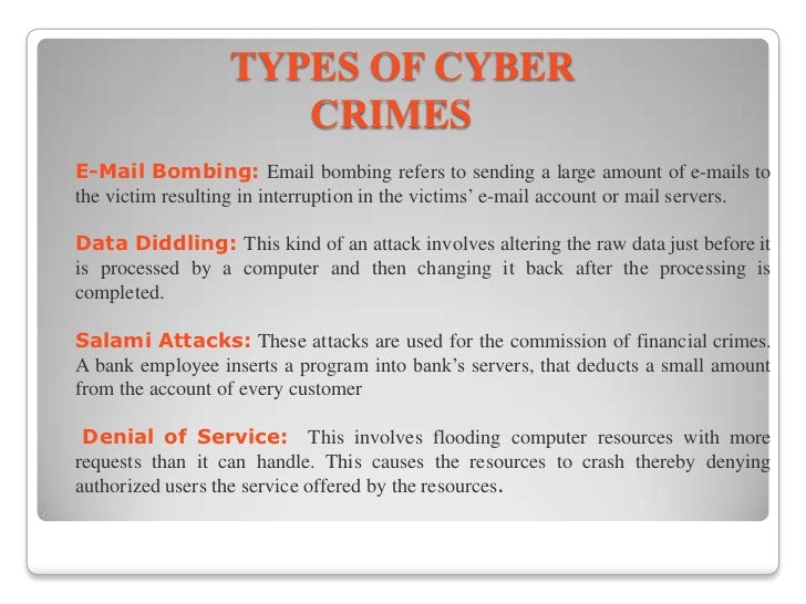 Cyber crime