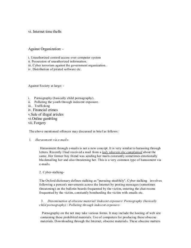 Types Of Cyber Crimes Types Of Cyber Crimes