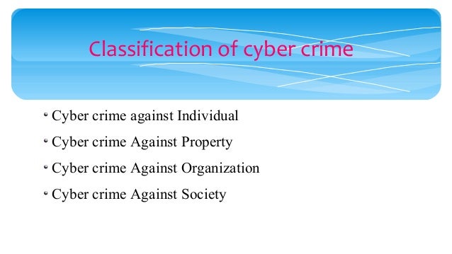 CYBER CRIME CLASSIFICATION EPUB CYBER CRIME CLASSIFICATION EPUB