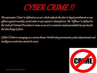 Cyber crime