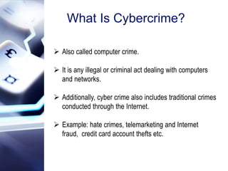 Cybercrime: Virus and Defense | PPTX