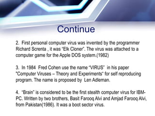 Cybercrime: Virus and Defense | PPTX