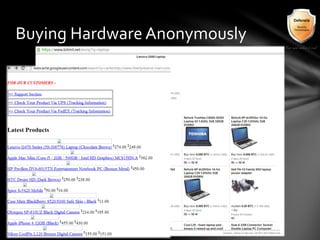 Buying Hardware Anonymously
 