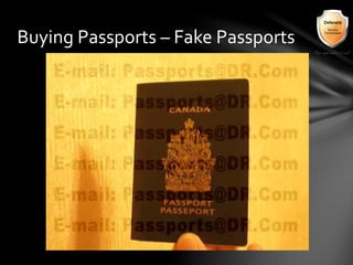 Buying Passports – Fake Passports
 