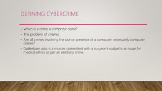 Cyber crime presentation school level | PPTX