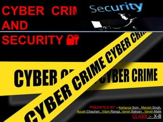 Cyber crime ✓ | PPT