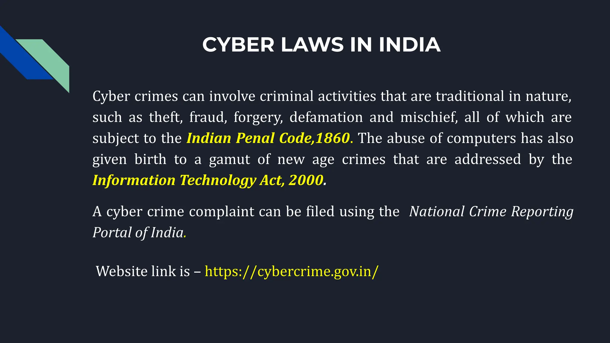 cyber crimes in India LAWS & Guidelines_ | PDF