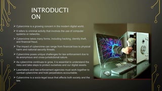 CYBERCRIME - WHEN THE VIRTUAL WORLD BECOMES A CRIMINAL PLAYGROUND | PPTX