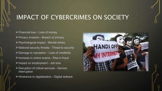 CYBERCRIME - WHEN THE VIRTUAL WORLD BECOMES A CRIMINAL PLAYGROUND | PPTX