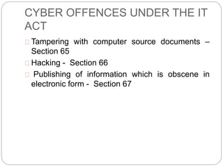 Cyber crime and cyber laws