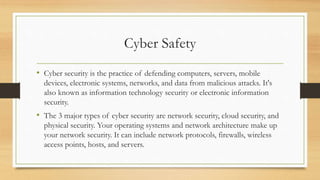 Cyber Crime And Cyber Safety Project Pptx