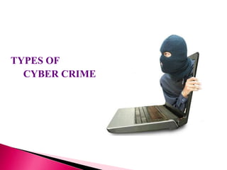TYPES OF
CYBER CRIME
 